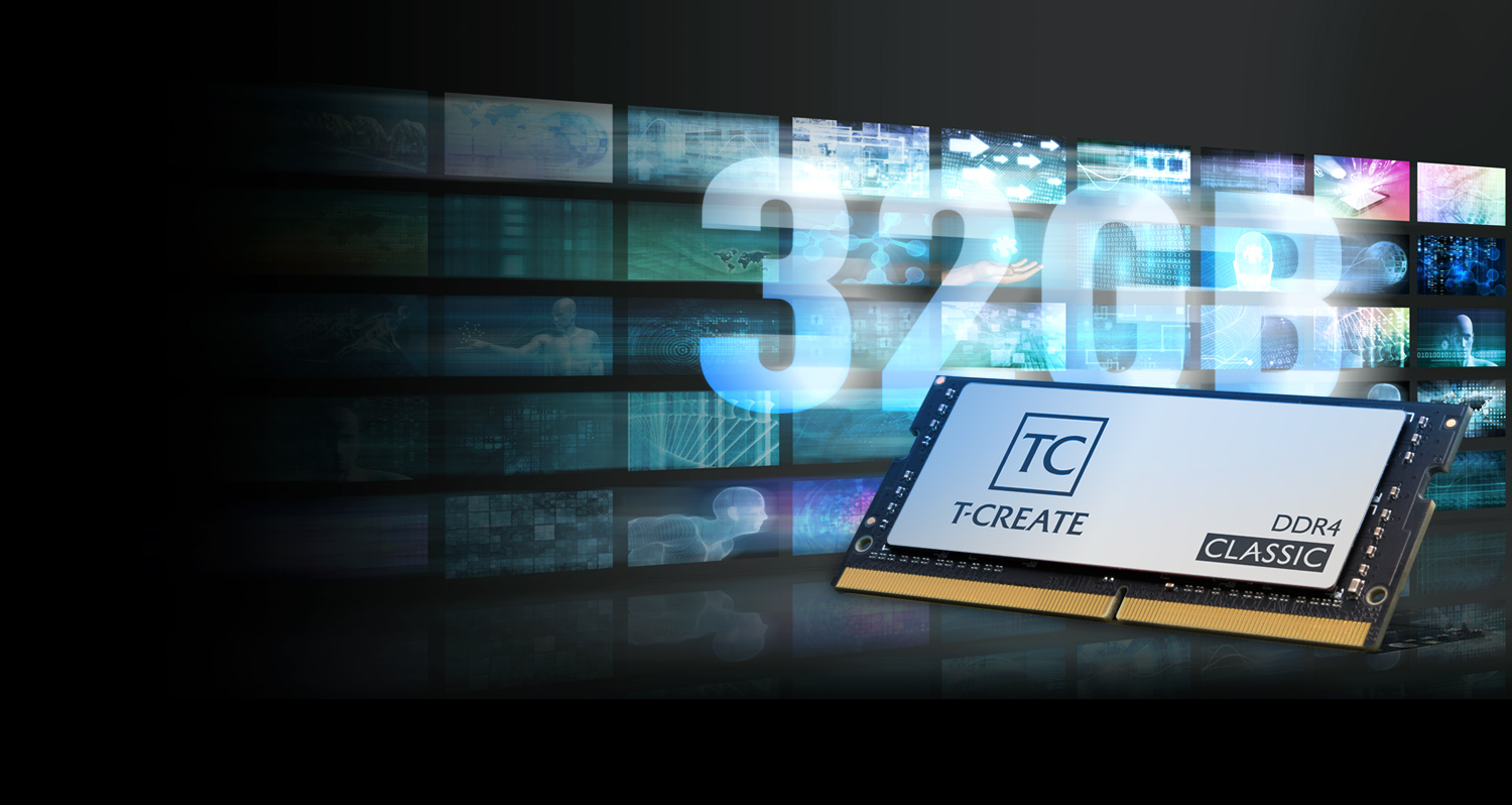 Team T-CREATE CLASSIC 64GB (2 x 32GB) 260-Pin DDR4 SO-DIMM DDR4